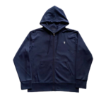 POLO HOODIE - BLUE NAVY