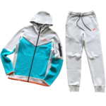 TECH FLEECE - GREY/LIGHT-BLUE