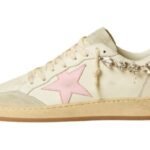 Ball Star stella in pelle rosa e applicazione con cristalli
