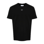 OFF-WHT T-shirt Embroidered Logo Print Black