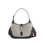 BORSA HOBO JACKIE 1961 PICCOLA LOGO GG BEIGE E BLU