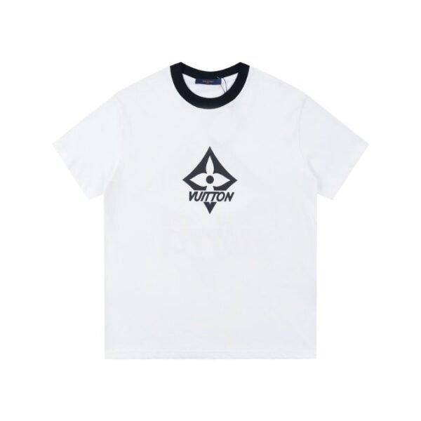 LV T-shirt White Monogram Logo