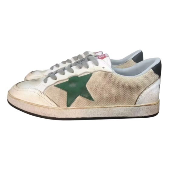 GG Ball Star sneakers in leather and mesh with black heel tab