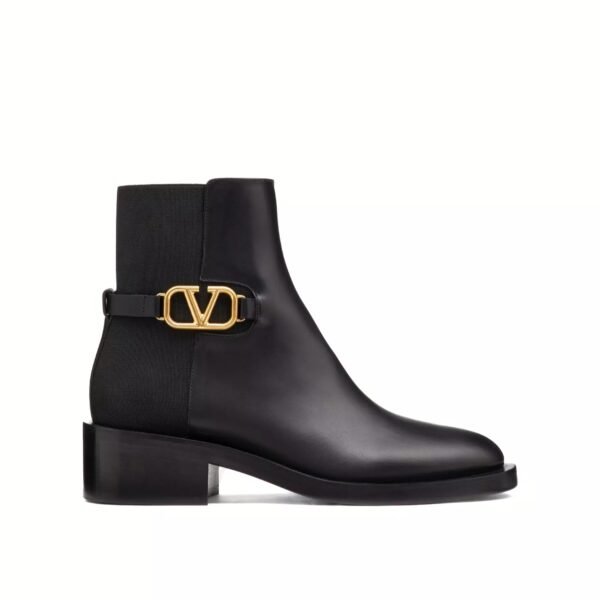 STIVALETTI VLOGO SIGNATURE NERO/ORO