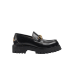 MOCASSINO A CARRARMATO CON MORSETTO RETRO LOGO ACE COLORE NERO IN PELLE