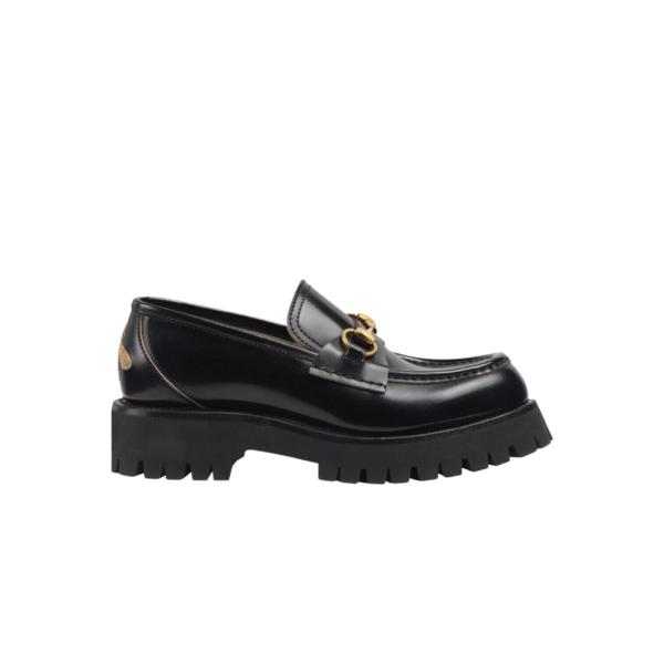MOCASSINO A CARRARMATO CON MORSETTO RETRO LOGO ACE COLORE NERO IN PELLE