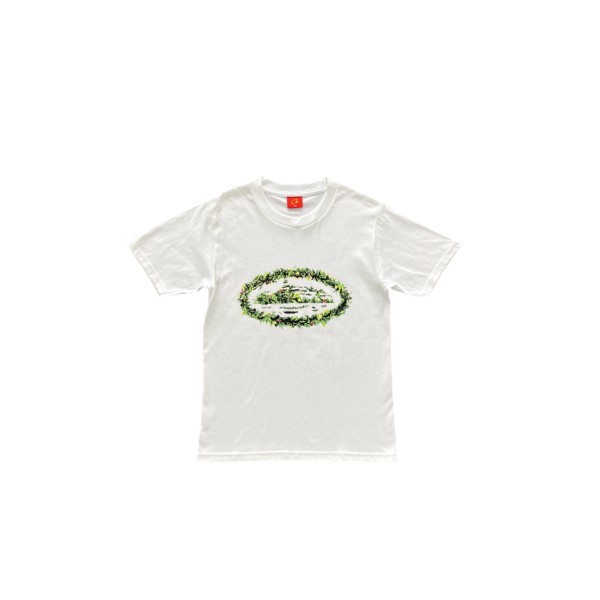 CRTZ T-SHIRT – ROUND GRASS WHITE