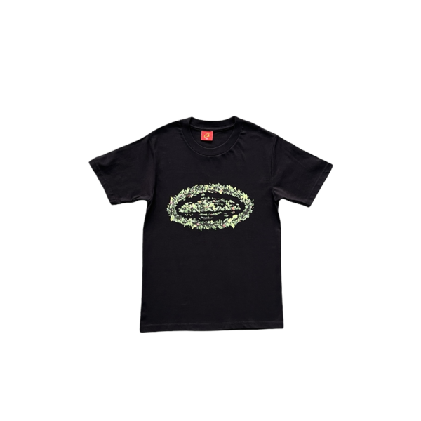 CRTZ T-SHIRT – ROUND GRASS BLACK