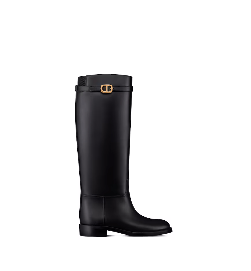 91815a8c-8025-43c5-baac-5ba32f5a97ed.png STIVALE EMPREINTE IN PELLE LISCIA NERA - Image 1