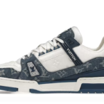 TRAINER MONOGRAM DENIM WHITE BLUE