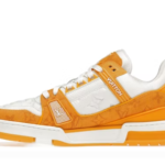 TRAINER YELLOW MONOGRAM DENIM WHITE