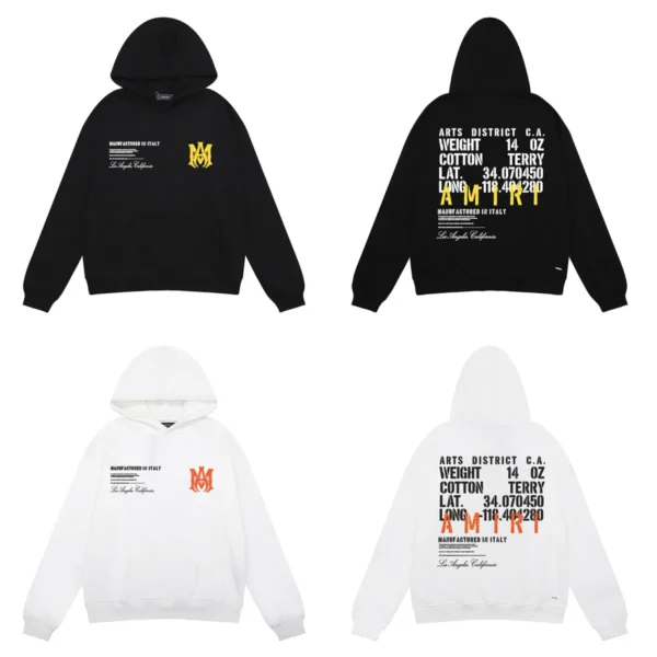 AMR Arts District Hoodie Black White