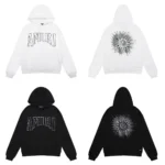 AMR Sun Hoodie Black White