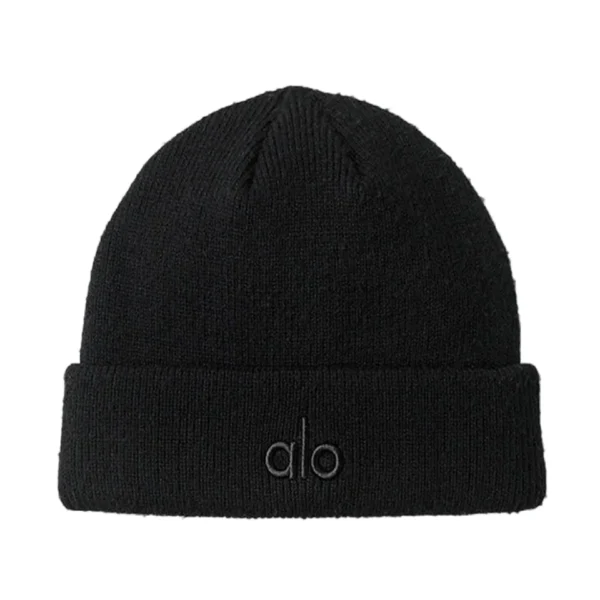 AY Black Logo Black Notable Beanie