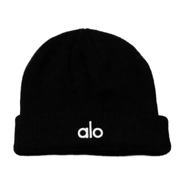 AY White Logo Black Notable Beanie