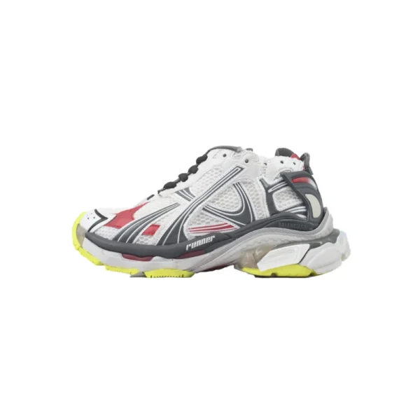 BLNCG Runner Sneaker White Red And Gray Black