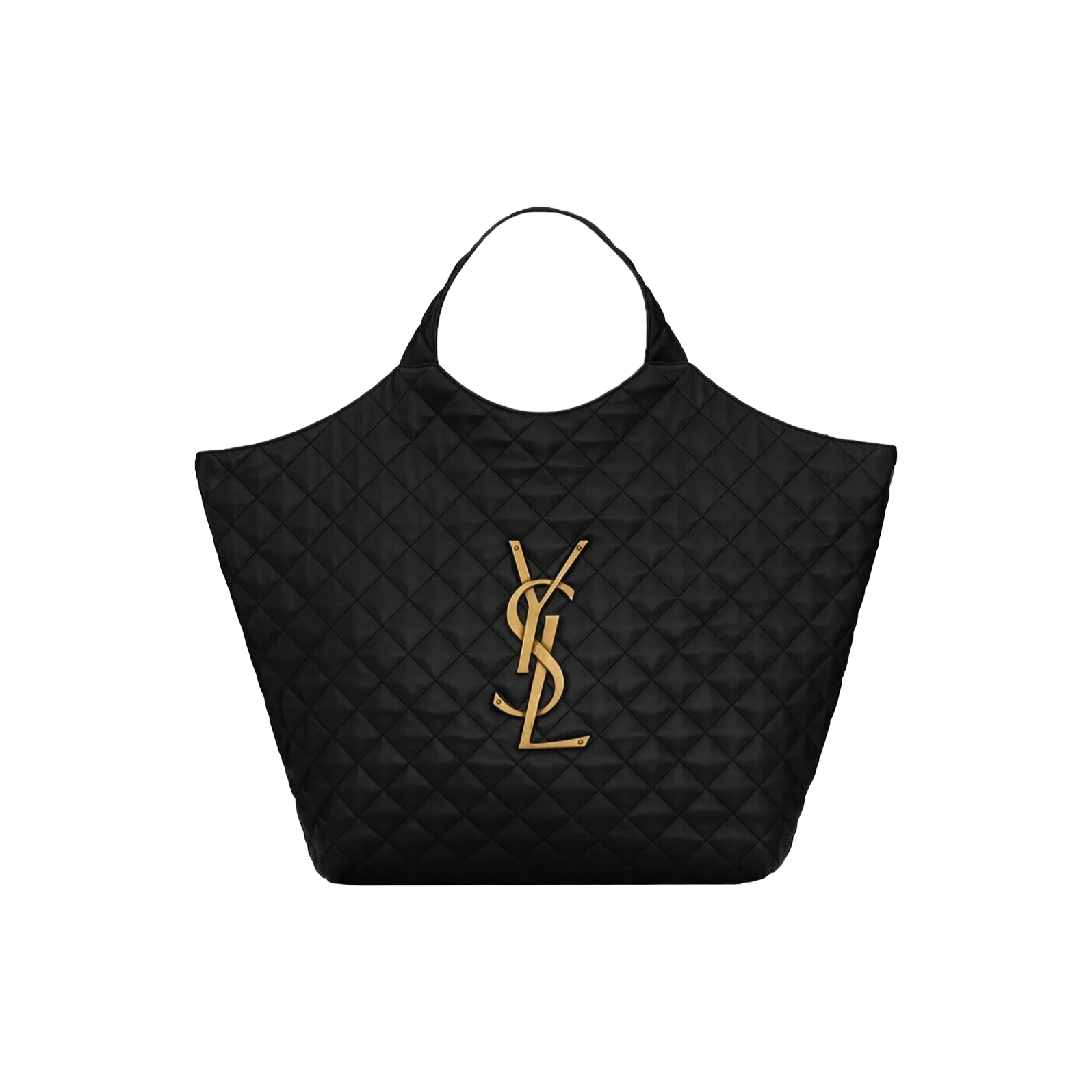 BORSA-ICARE-GRANDE-NERO-LOGO-ORO.png YSL BAG - Image 1