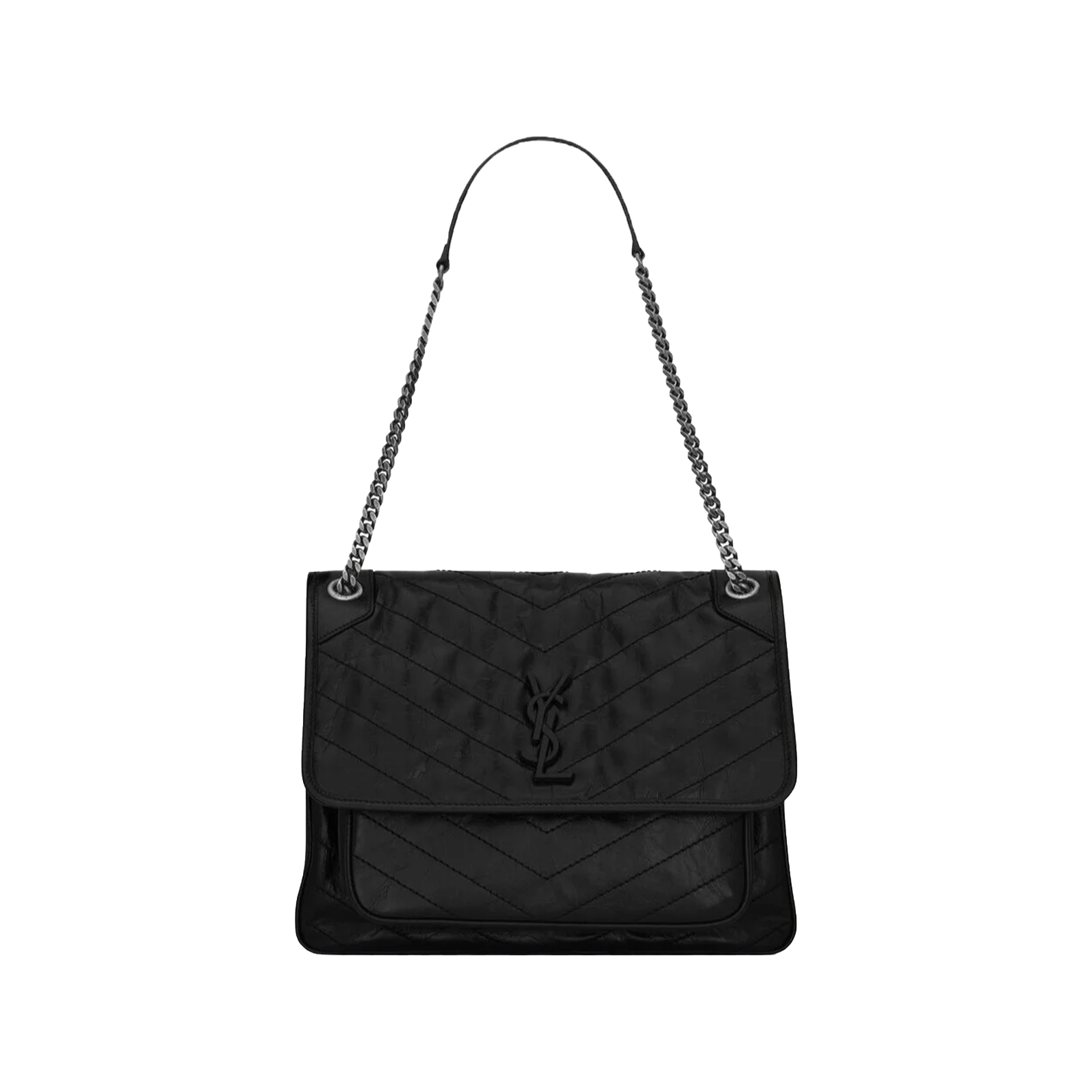 BORSA-NIKI-GRANDE-NERA-LOGO-NERO.png YSL BAG - Image 1