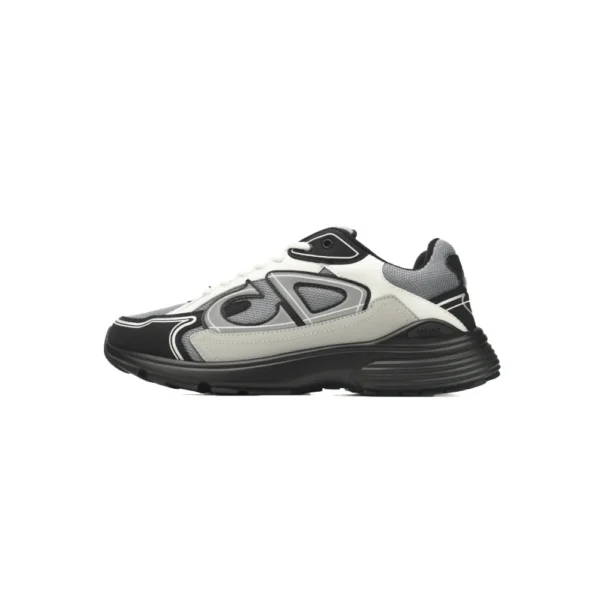 CD Lace-Up Sneakers Black Grey Silver Mesh