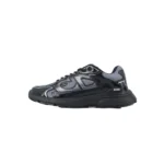 CD Round Head Logo Sneakers Patent Leather Gray