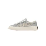 CD Sneaker Gray Smooth Calfskin / Cream Oblique Raised Embroidery