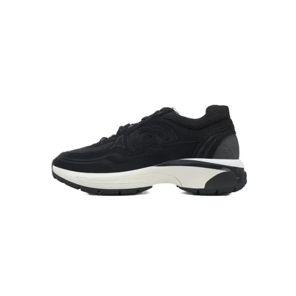 CH Fabric Laminated Low Top Sneakers Black