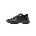 CH Women’s CC Low-Top Sneakers Fabric And Laminated Leather Black