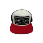 CHRM HRTS CH Hollywood Trucker Hat Red Black White