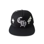 CHRM HRTS Cross Patch Baseball Hat Black