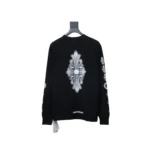CHRM HRTS Fleur Cross Long Sleeve T Shirt Black