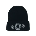 CHRM HRTS Horse Shoe Beanie Black