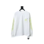 CHRM HRTS Lemon Green Horseshoe Floral Long Sleeve T Shirt White