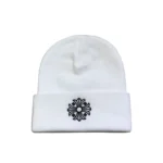 CHRM HRTS Plus Cross Beanie White