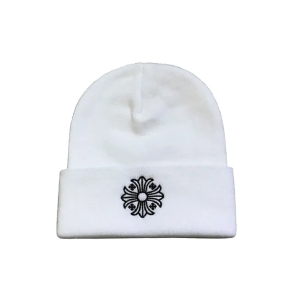 CHRM HRTS Plus Cross Beanie White