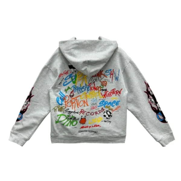 CHRM HRTS x Matty Boy Flames Hoodie ‘Heather Grey’