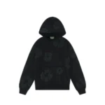 DNM TRS Cotton Wreath Hooded Sweatshirt Black Monochrome