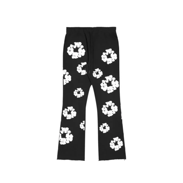 DT Mono Tonal Wreath Sweatpants Black