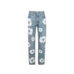DT x LVS Wreath Print Straight-leg Jeans