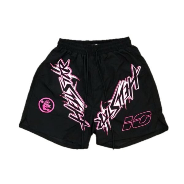 HLSTR Waxed Nylon Athletic Shorts Black