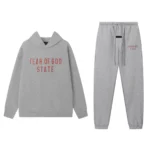 FOG ESNTLS Fleece Hoodie and Sweatpant Set Grey