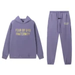 FOG ESNTLS Heavy Fleece Hoodie and Sweatpant Set Lavender