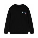 LV Sweatshirt Colorful Logo Black