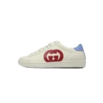 GC Ace Suede Trimmed Leather Sneakers White