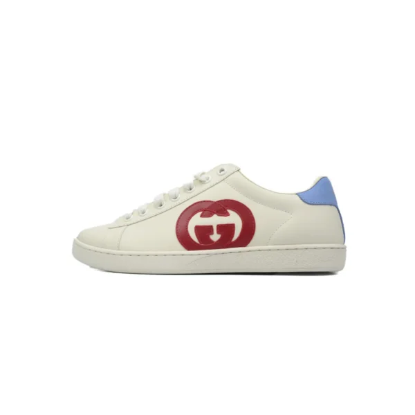 GC Ace Suede Trimmed Leather Sneakers White