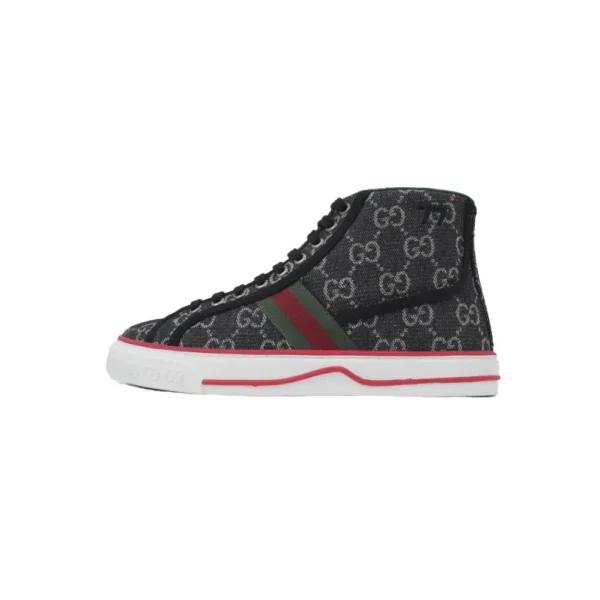 GC Tennis 1977 High Top Sneakers Denim Mini GG Black