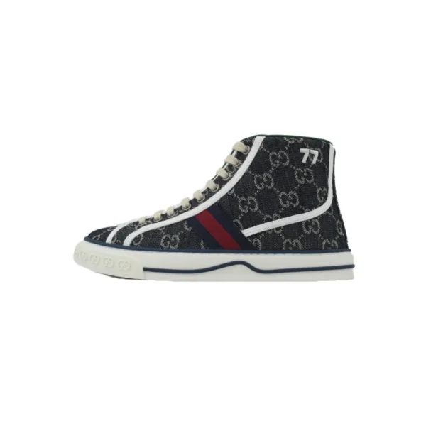 GC Tennis 1977 High Top Sneakers Denim Mini GG Blue