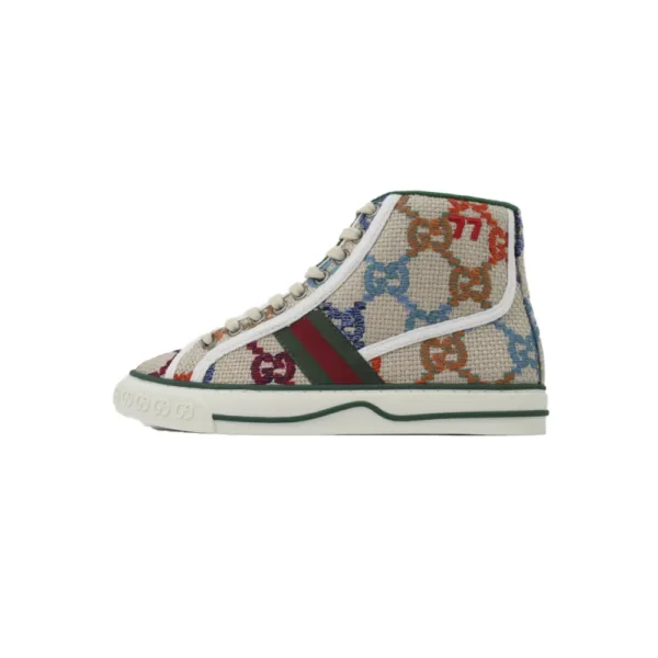 GC Tennis 1977 High Top Sneakers Denim Mini GG Color Pattern