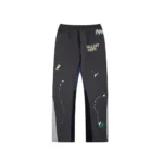 GD Painted Flare Sweat Pants Graffiti Line Dark Gray