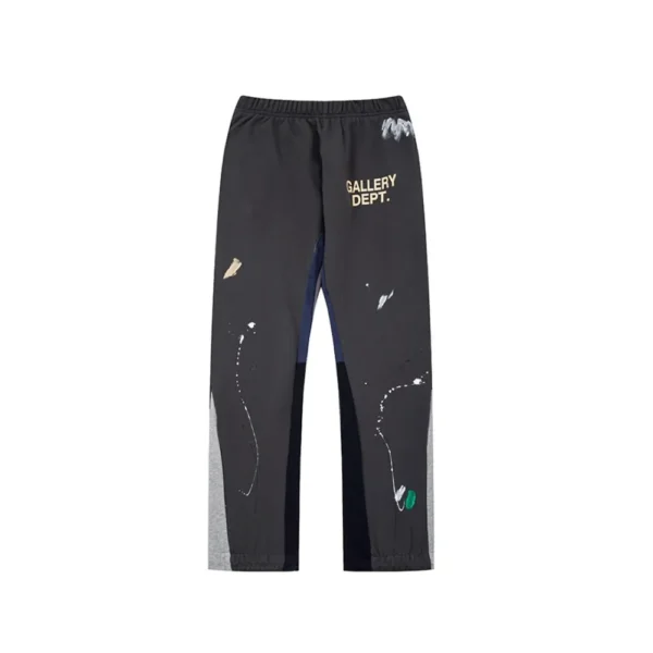 GD Painted Flare Sweat Pants Graffiti Line Dark Gray