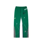 GD Painted Flare Sweat Pants Green